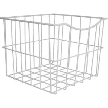 Корзина для белья в шкаф 25x25x20 см цвет белый