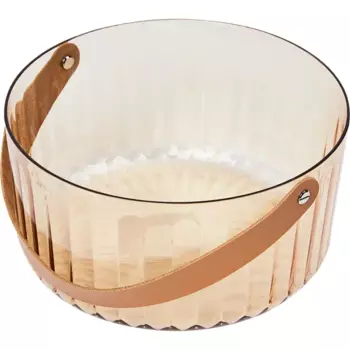 Корзина для фруктов 21 см полиэстер бронзовый