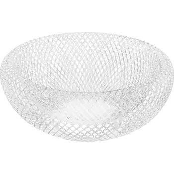 Корзина для фруктов 22 см металл белый