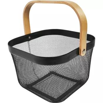 Корзина для фруктов 24.7 см металл черный