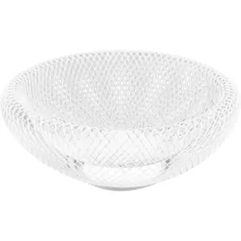 Корзина для фруктов 25 см металл белый