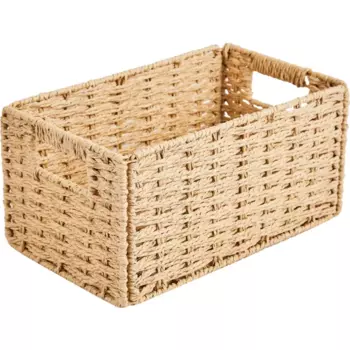 Корзина для хранения 30x15x18 см бумага цвет бежевый