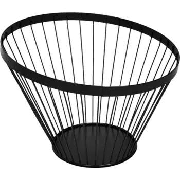 Корзина для фруктов 28 см сталь черный