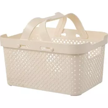 Корзина для хранения Plast Team Mien 26x13.7x19.2 см полипропилен цвет молочный