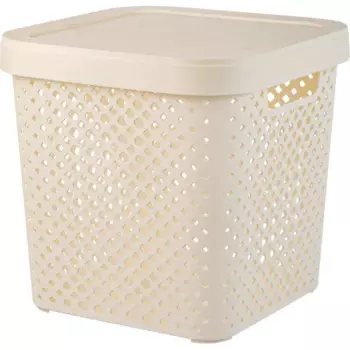 Корзина для хранения Plast Team Mien 31x30x31 см полипропилен цвет молочный