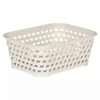 Корзина для хранения «Ротанг» 1 л 18.5х14х7 см цвет белый