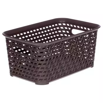 Корзина для хранения «Ротанг» 4 л 28х18.5х12.6 см цвет коричневый