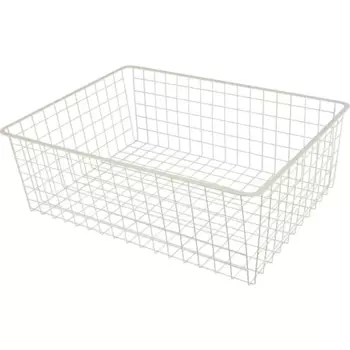 Корзина для стеллажной рамы Larvij 55.5x18.5x41 см сталь цвет бежевый