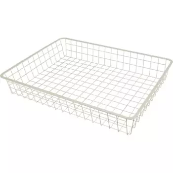 Корзина для стеллажной рамы Larvij 55.5x8.5x41 см сталь цвет бежевый