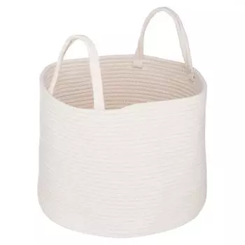 Корзина Хлопок350х350х290 мм полиэстер цвет бежевый