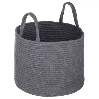 Корзина Хлопок 350х350х280 мм полиэстер цвет серый