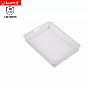 Корзина мелкосетчатая Larvij 55.5x8.5x41 см сталь цвет белый