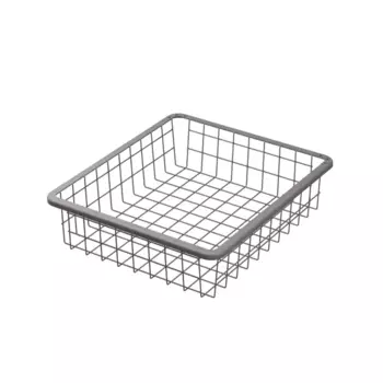 Корзина проволочная Лион 34.2x38.3x8.5 см цвет серый
