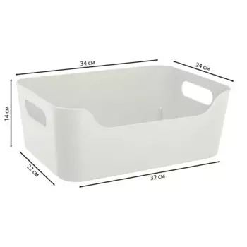 Корзина Scandi 34x14x24 см полипропилен цвет светло-серый