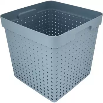 Корзина Seoul, 295х295х295 мм, 21 л, полипропилен, цвет голубой