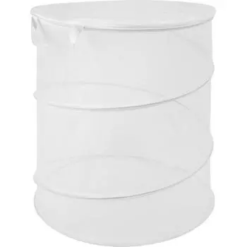 Корзина складная Mesh 45х50 см 80 л с ручками, цвет белый