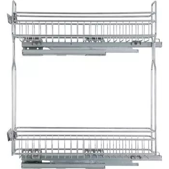 Бутылочница Jet с доводчиком для напольного шкафа 15 см хром