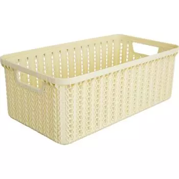 Корзинка для хранения «Вязание» 3 л цвет слоновая кость