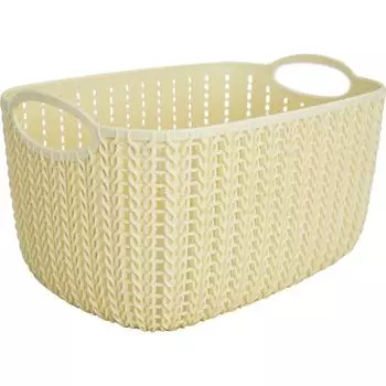 Корзинка для хранения «Вязание» 4 л слоновая кость