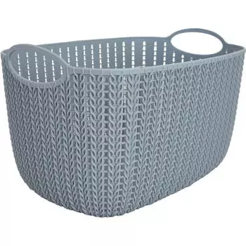 Корзинка для хранения «Вязание» 7 л цвет серый