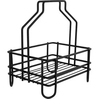 Корзинка для хранения на ножках 20x15x23.5 см цвет чёрный