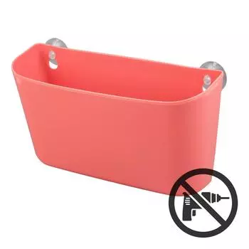 Корзинка навесная на присосках Krita большая цвет красный