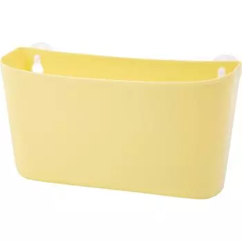 Корзинка навесная на присосках Krita большая цвет желтый