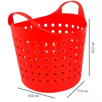 Корзинка Soft 4.1 л, цвет красный