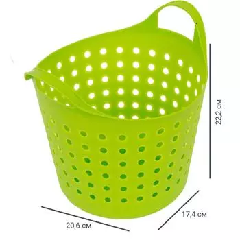 Корзинка Soft 4.1 л, цвет зелёный