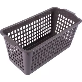 Корзинка универсальная 280x135x123 мм пластик цвет коричневый