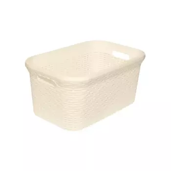 Корзинка Violet Ротанг 51x32.7x24.5 см прямоугольная цвет слоновая кость