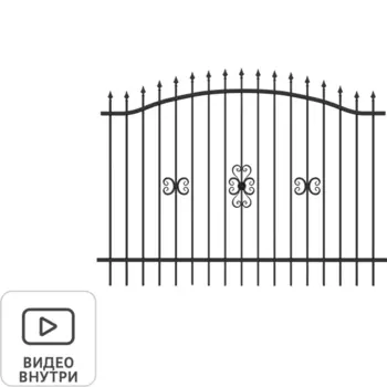 Кованая секция Адель для забора 1.9x2.5 м