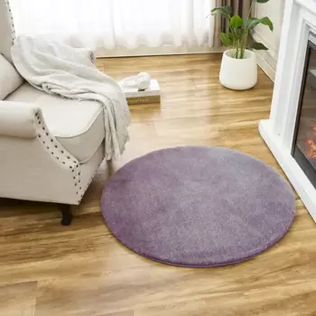 Ковер Bingo Mix круг 80 см полиэстер цвет винный