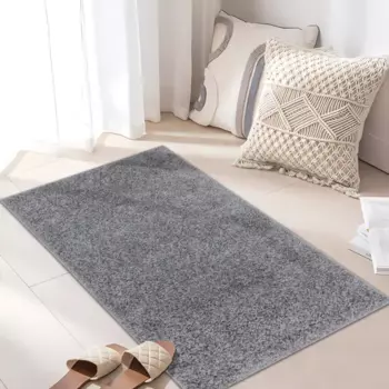 Ковер Фьюжн 80x150 см полипропилен 80202_49022 цвет серый