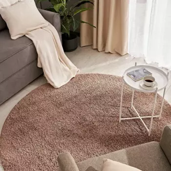 Ковер Kreaforta Shaggy Bosfor круг 120 см полипропилен цвет коричневый