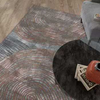 Ковер Лугано 100x160 см полипропилен 9924 цвет серо-коричневый