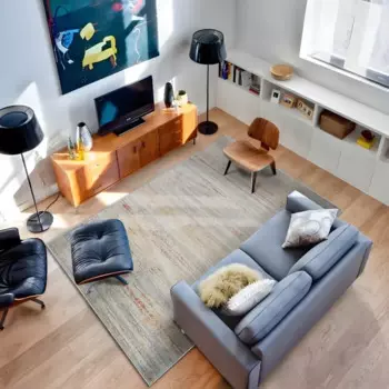 Ковер Merinos Зингер 60x110 см полипропилен L053 цвет серый