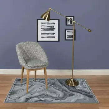 Ковер полиамид Дакота 9040 80x120 см цвет серый