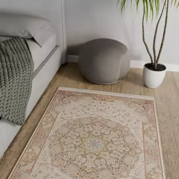 Ковер полиэстер Anisa 100x150 см цвет кремовый