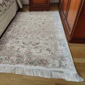 Ковер полиэстер Arnika 100x150 см цвет кремовый