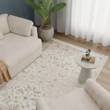 Ковер полиэстер Arnika 150x225 см цвет кремовый