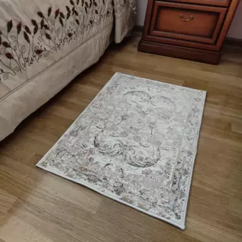 Ковер полиэстер Arnika 50x80 см цвет кремовый