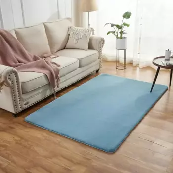 Ковер полиэстер Bingo 120x180 см цвет бирюзовый