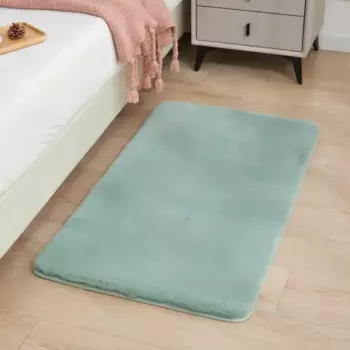 Ковер полиэстер Bingo 50x80 см цвет мятный