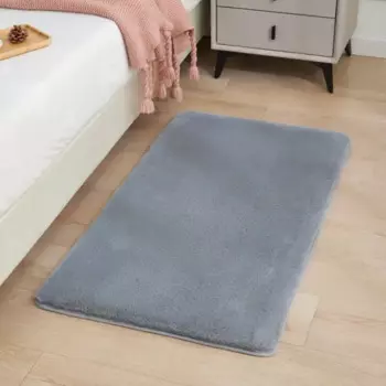 Ковер полиэстер Bingo 50x80 см цвет серый