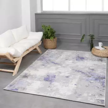 Ковер полиэстер Inspire Breeze 5473А 80x150 см цвет темно-серый