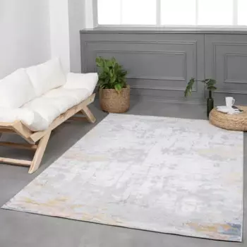 Ковер полиэстер Inspire Breeze 5623А 60x110 см цвет светло-серый