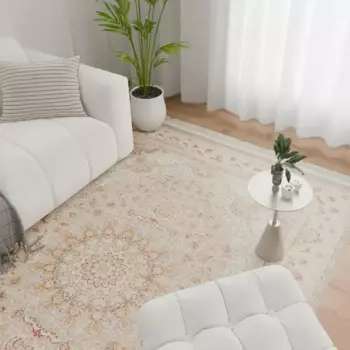 Ковер полиэстер JZ006 200x300 см цвет серебристый