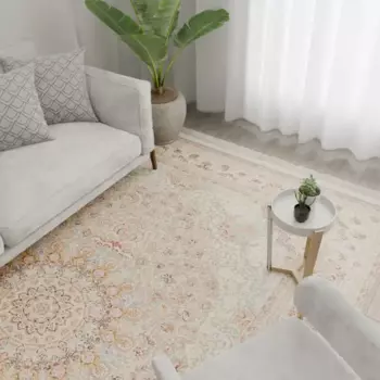 Ковер полиэстер JZ006 250x350 см цвет серебристый