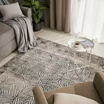 Ковер полиэстер Премиум 83614_26 160x230 см цвет бежевый